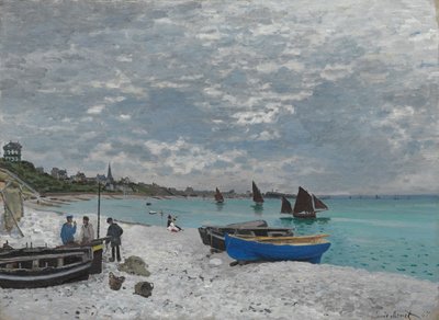 The Beach at Sainte-Adresse by Claude Monet